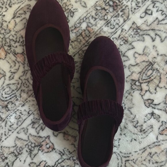 Flabelus Mafalda Aubergine Flats - Picture 6 of 7